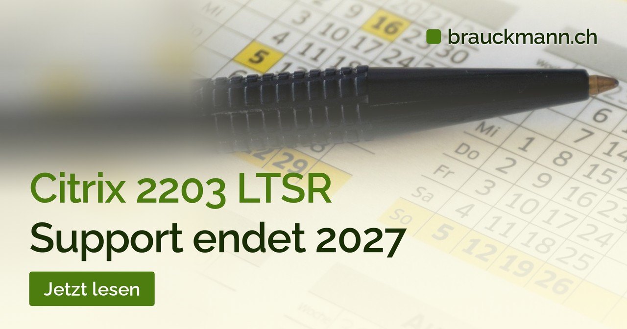 Symbolfoto zum Artikel „Citrix 2203 LTSR: Support endet am 23. März 2027“ (Kalender mit eingekreistem Datum und Kugelschreiber)